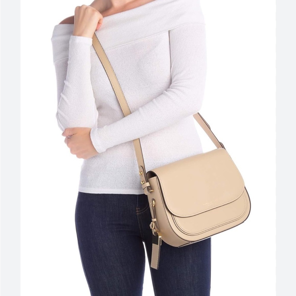 Marc Jacobs Mini Rider Leather Crossbody Bag Tan Handbag Crossbody Purse